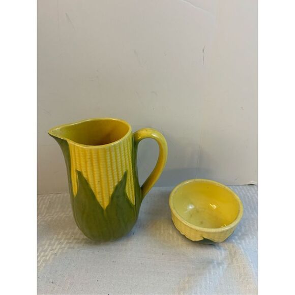 Shawnee Corn King water pitcher #71 and bowl #5 lot - Picture 1 of 10
